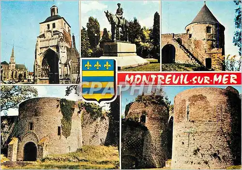 Cartes postales moderne Montreuil sur Mer (P et C) L'Eglise St Saulve