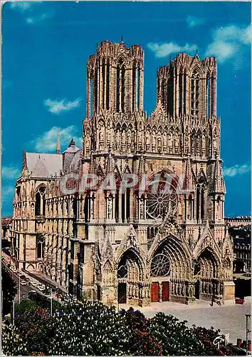 Moderne Karte En Champagne Reims (Marne) Facade de la Cathedrale (XIIIe Siecle)