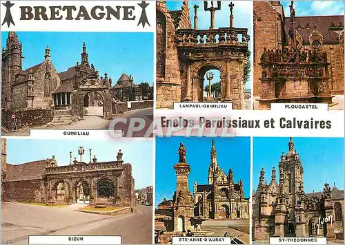 Cartes postales moderne Bretagne Ecole Paroissiaux et Calvaires Guimiliau Lampaul Plougastel Sizun St Thegonnec