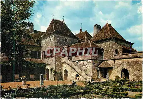 Cartes postales moderne Lot Pittoresque Loubressac Vieux Manoir Gophique des XVe et XVIIIe Siecles Le Jardin