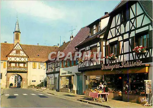 Cartes postales moderne L'Alsace Pittoresque Rosheim La Rue du General de Gaulle avec ses Maisons Alsaciennes a Colombag