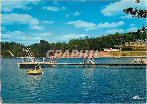 Moderne Karte Seilhac (Correze) Lac de Bournazel Camping PLage Nautisme