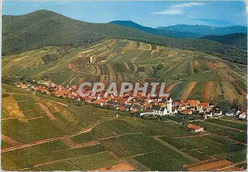 Moderne Karte L'Alsace Pittoresque Le Joli Village de Katzentahl et ses Vignobles