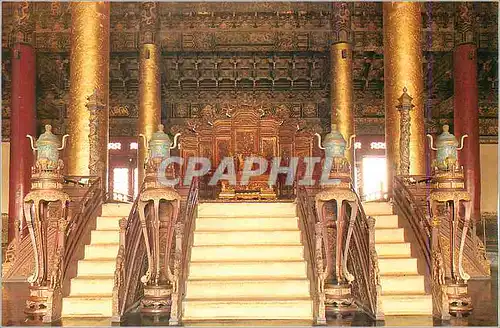 Cartes postales moderne The Interior of Tai He Dian (Hall of Supreme Harmony)