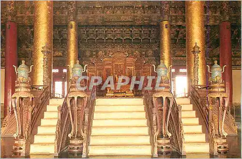 Moderne Karte The Interior of Tai He Dian (Hall of Supreme Harmony)