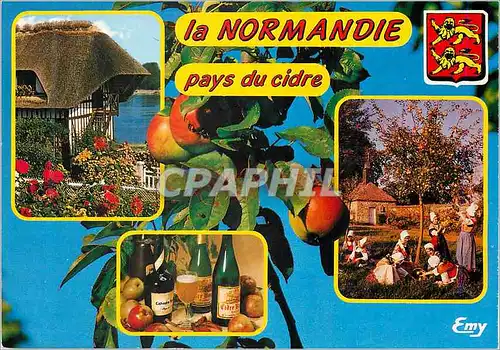 Moderne Karte La Normandie Pays du Cidre