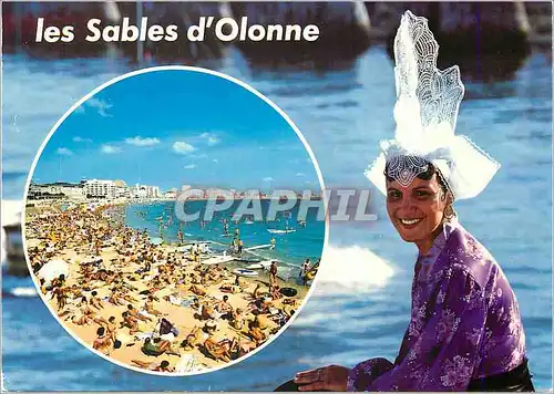 Cartes postales moderne Les Sables D'Olonne La Vendee Touristique La Plage
