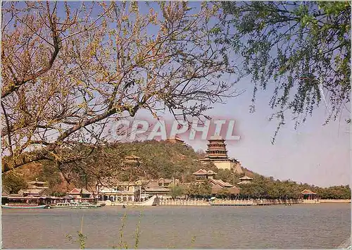 Moderne Karte View of the Summer Palace Chine
