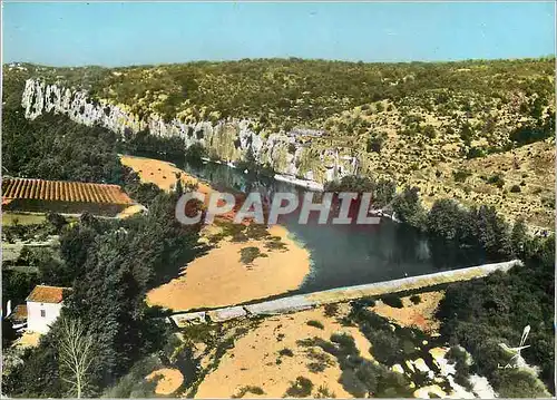 Moderne Karte En Avion au Dessus de Casteljau (Ardeche) Chaulet Plage