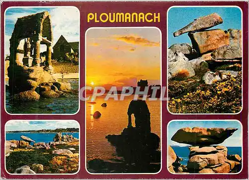 Cartes postales moderne Couleurs de Bretagne La Cote de Granit Rose Ploumanach