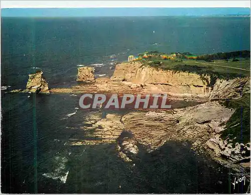 Cartes postales moderne Couleurs et Lumiere de France Hendaye (Pyrenees Atlantiques) Cote Basque Les Falaises et les Jum
