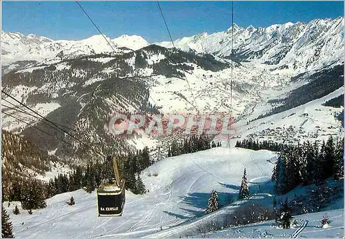 Moderne Karte La Clusaz (Haute Savoie) Le Telepherique de Beauregard