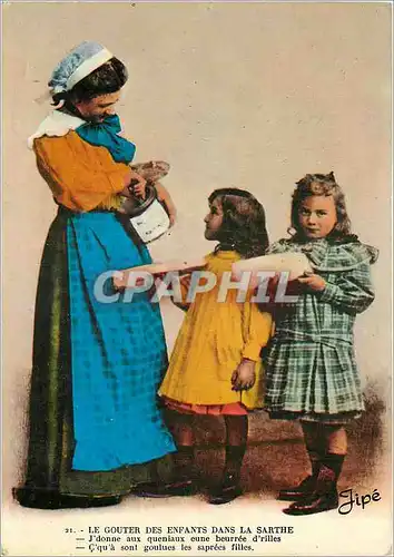 Cartes postales moderne Le Gouter des Enfants Dans la Sarthe Folklore