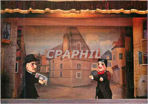 Cartes postales moderne Castelet du Parc de la Tete d'Or Lyon Guignol dans Un commerce dangereux