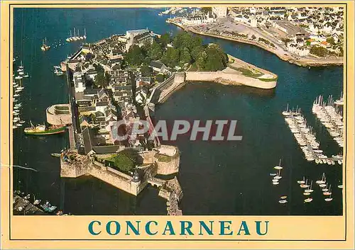 Moderne Karte Couleurs de Bretagne Concarneau La Ville Close