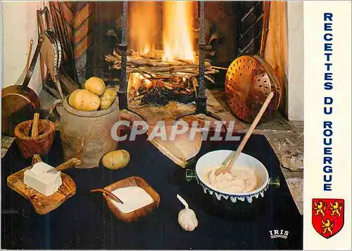 Cartes postales moderne Recette de l'Aveyron l'Aligot