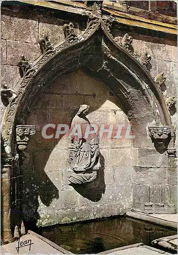 Moderne Karte la Bretagne la Fontaine Miraculeuse du Folgoe (Finistere)