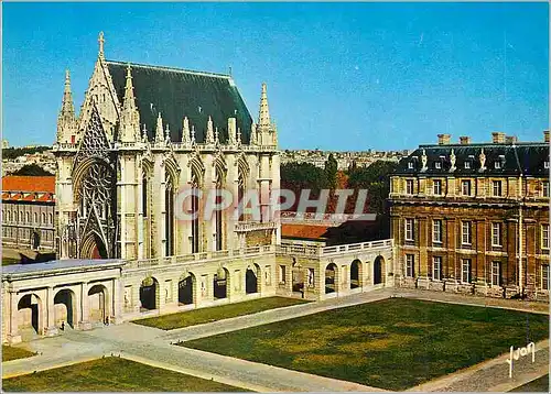 Moderne Karte Vincennes (Val de Marne) la Sainte Chapelle et le Pavillon de la Reine