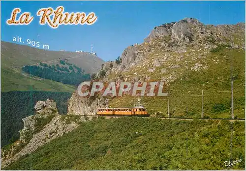 Moderne Karte Pays Basque La Rhune Train