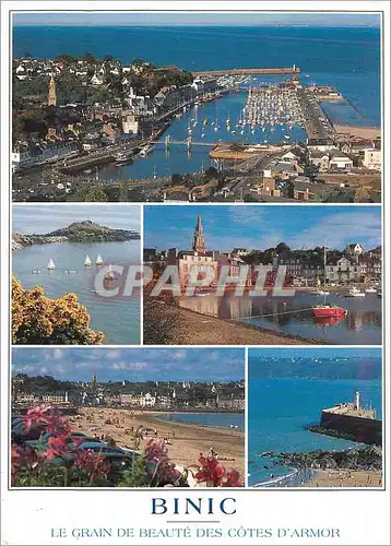 Moderne Karte Couleurs de Bretagne Binic Le Grain de Beaute des Cotes d'Armor