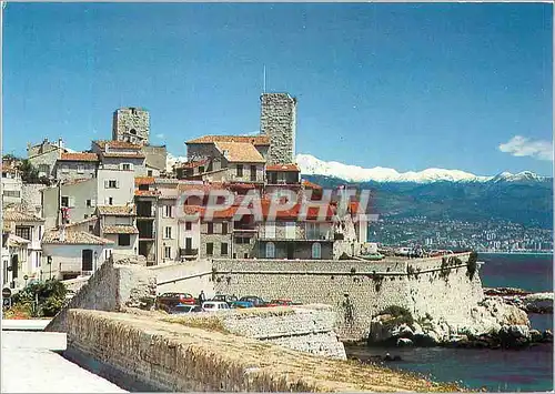 Cartes postales moderne Antibes (6 Maritimes) Fonte Lumiere sur les Remparts