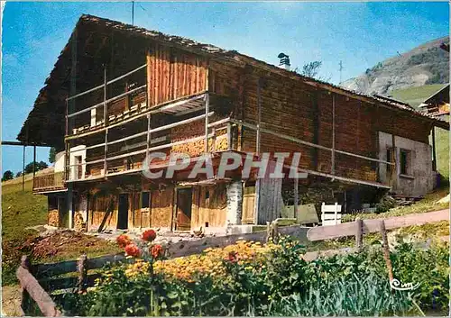 Moderne Karte Les Alpes Francaises en Couleurs Naturelles Un Vieux Chalet de Montagne