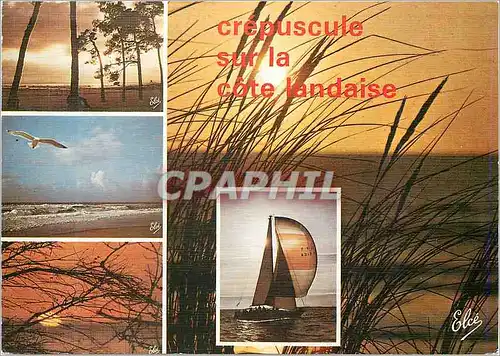 Cartes postales moderne Crepuscule sur le Cote Landaise (Landes)