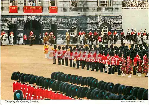 Moderne Karte Trooping The Colour London Militaria