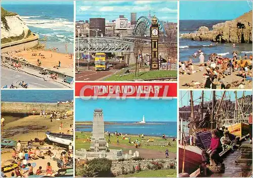 Cartes postales moderne Tyne and Wear Sunderland Cullercoats Newcastle Whitley Bay South Shields North Shields