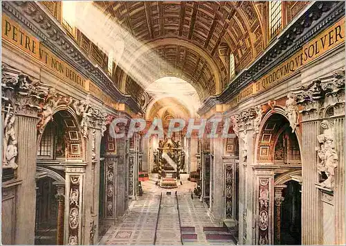 Moderne Karte Roma Interieur de la Basilica de S Pietro