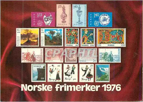 Cartes postales moderne Norske Frimerker 1976