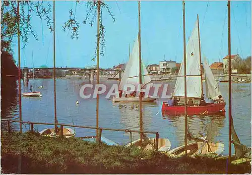 Moderne Karte Saint Maur Creteil le Coin des Voiliers Bateaux