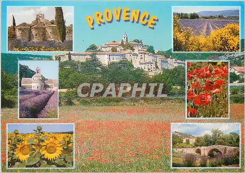 Moderne Karte Sous le Ciel de Provence