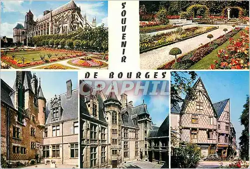 Moderne Karte Bourges (Cher) en Berry la Cathedrale