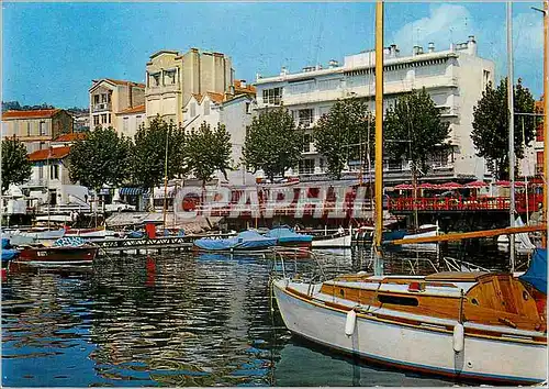 Moderne Karte Golfe Juan Cote d'Azur le Port et le Quai