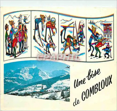 Moderne Karte Combloux (Haute Savoie) Ski