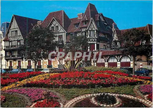 Cartes postales moderne la Cote Fleurie Cabourg (Calvados) la Plage des Fleurs le Normandie Hotel et les Jardins