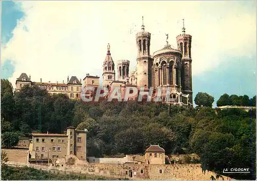 Cartes postales moderne Lyon la Basilique de Fourviere