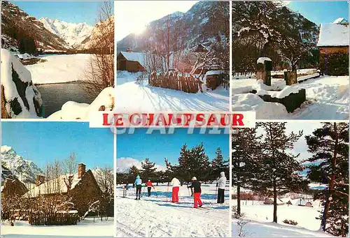 Cartes postales moderne les Hautes Alpes Vallee du Champsaur Paysages sous la Neige