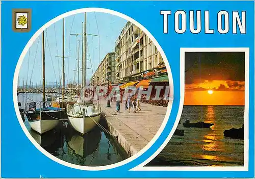 Moderne Karte Toulon la Cote d'Azur Varoise