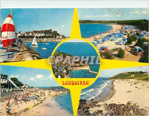 Cartes postales moderne Locquirec le Port et les Plages du Fond de la Baie