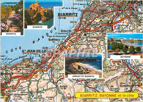Cartes postales moderne Biarritz Bayonne et la Cote (Pyrenees Atlantiques)