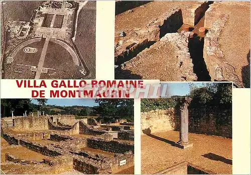 Moderne Karte Villa Gallo Romaine de Montmaurin (Haute Garonne)