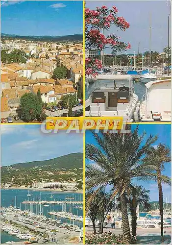 Cartes postales moderne Sainte Maxime(Var) la Cote d'Azur Vue generale le Port le Port et la PLage Port de Sainte Maxime