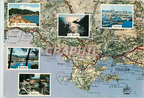 Cartes postales moderne Saint Cyr les Lecques Bandol Sanar le Brusc Toulon