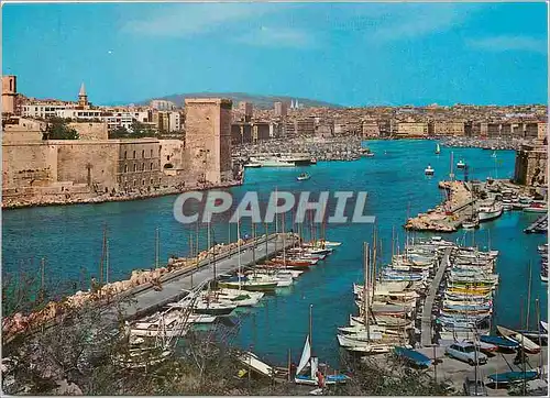 Cartes postales moderne Marseille le Vieux Port