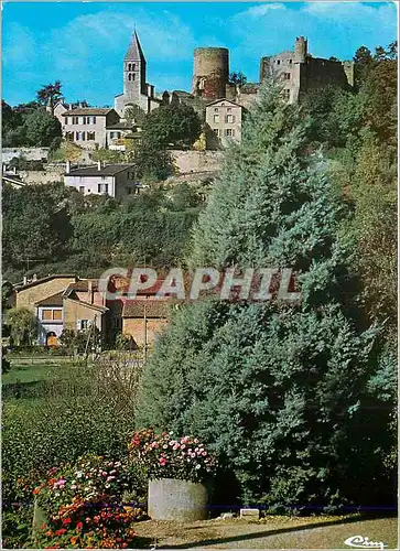 Moderne Karte Chatillon d'Azergues (Rhone) Chateau de Chatillon d'Azergues du XI et XIIe siecles