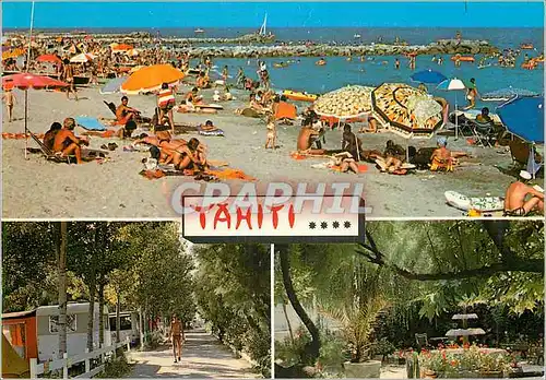 Cartes postales moderne Tahiti Camping  En Front de Mer Frontignan Plage Marcel Jean Proprietaire