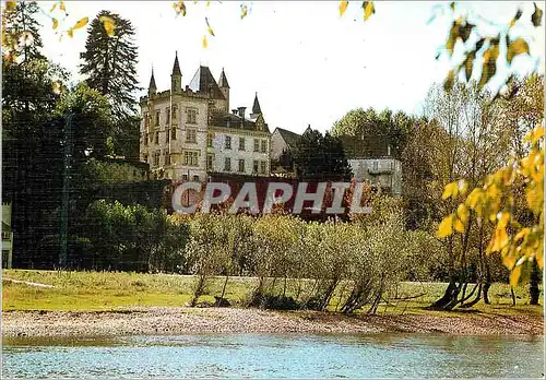 Moderne Karte le Lot Terre des Merveilles le Chateau de Cieurac sur les Bords de la Dordogne