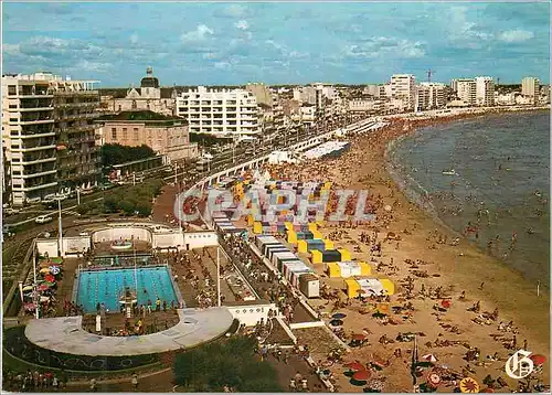 Cartes postales moderne les Sables d'Olonne la Plage la Piscine et le Remblai